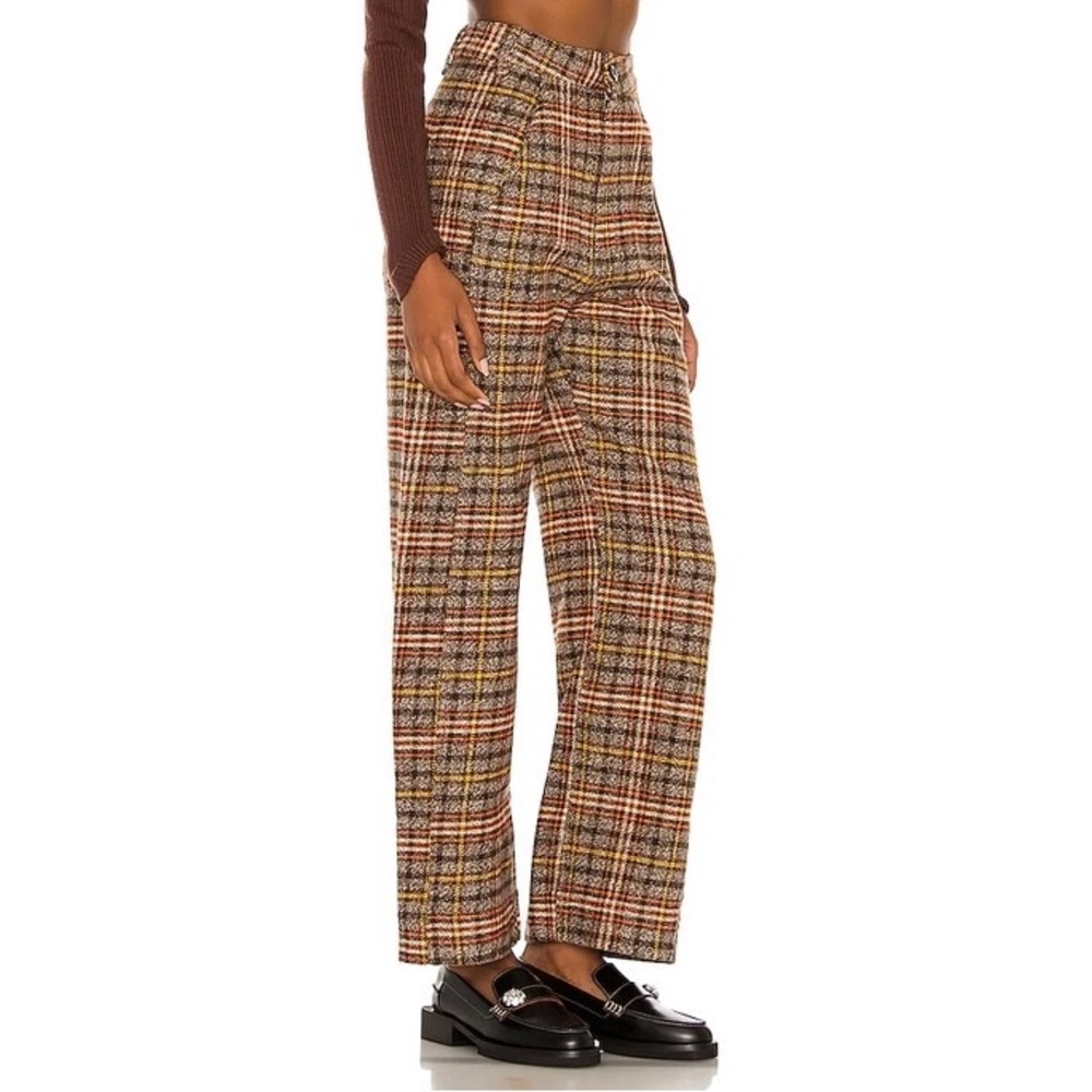 Free People 🤎 Shape Up Plaid Trousers/Pants! 🤎